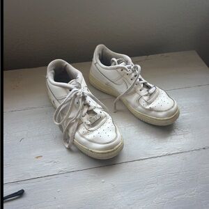 Nike White Sneakers Air Force ones size 7